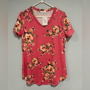 Pink Short Sleeve Top